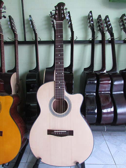 đàn guitar acoustic giá rẻ gỗ hồng đào