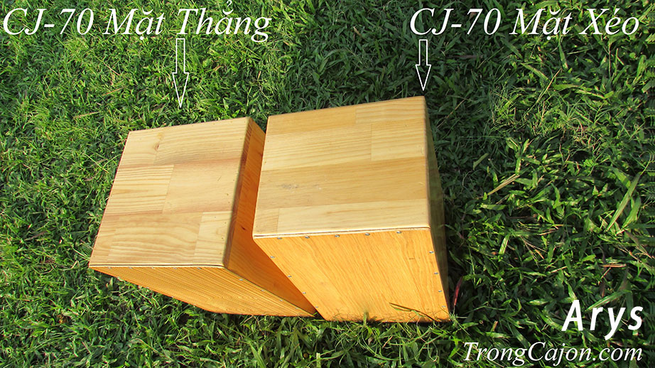 So sánh CJ-70 mặt xéo và mặt thẳng-Cajon Arys