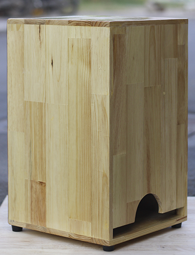Trống cajon cj-90 nhìn từ phía sau