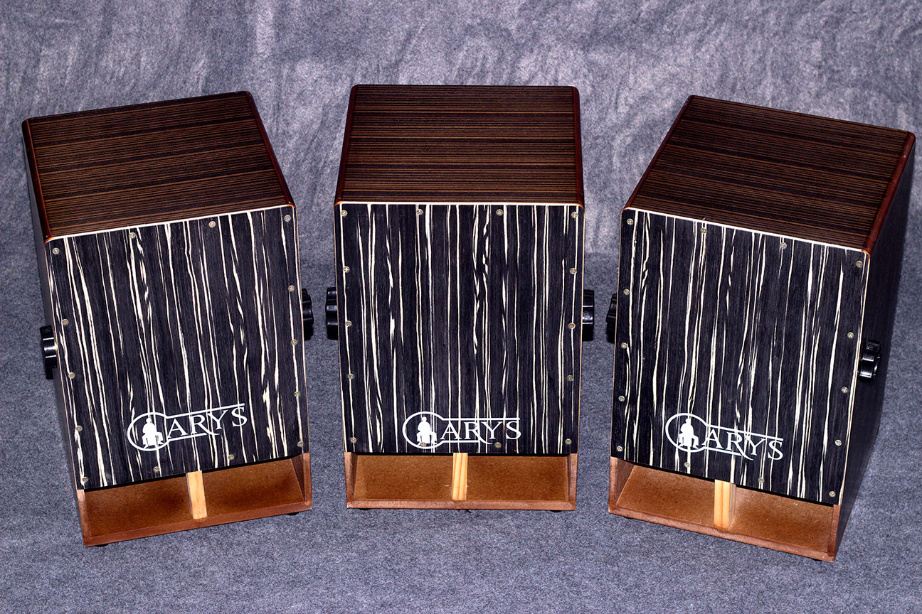 Trống cajon Arys Sub bass gỗ Makassar-SUB-CJF-BLACKZEB